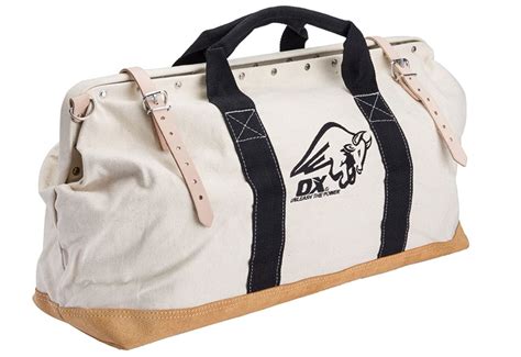 OX Tools 24" Canvas Mason Tool Bag  Suede Leather Bottom